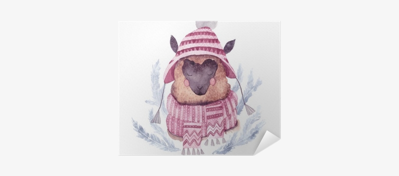 Watercolor Vector Alpaca Illustration - Watercolor Painting, transparent png #345621