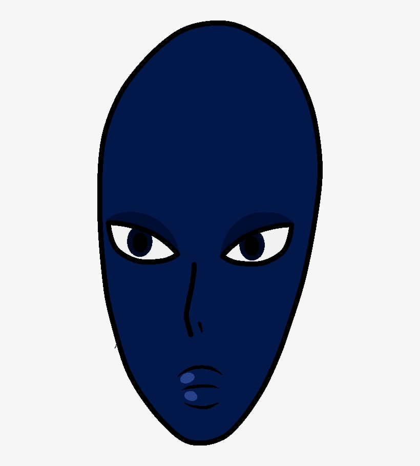 Blue Diamond Face Bykmes - Cartoon, transparent png #345721