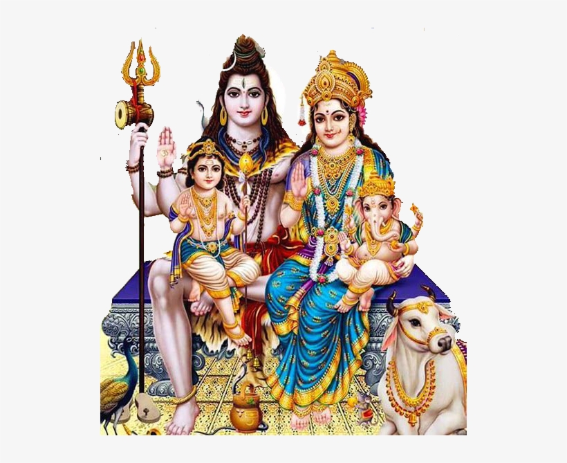 Shiv Sanker Family Logo - Ganesh Ji With Family, transparent png #345786