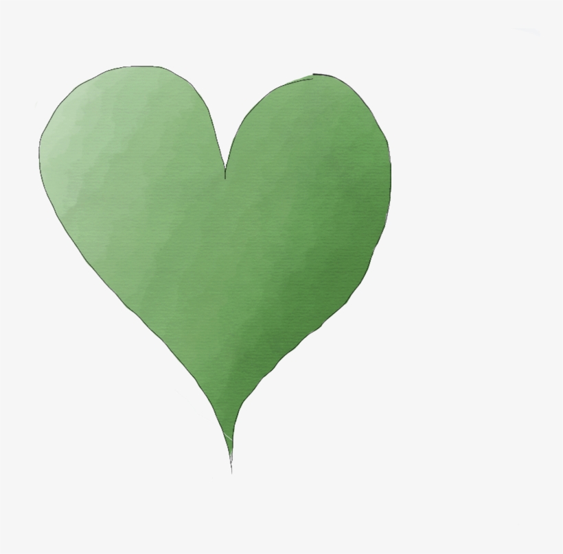 Green Heart - Green Heart Png, transparent png #345977