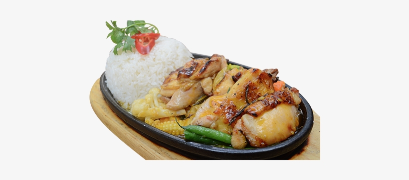 Pephn Honey Chicken Thigh - Steamed Rice, transparent png #346060