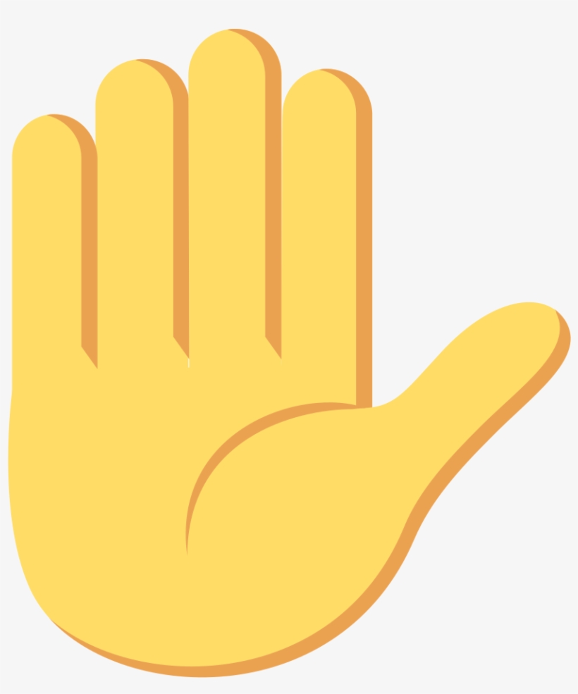 Raised Hand Emoji Transparent, transparent png #346102