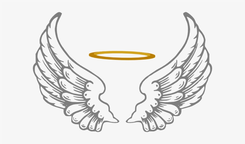 Angel Halo Drawing Png - Archangel wing, angel wing , white angel wings ...