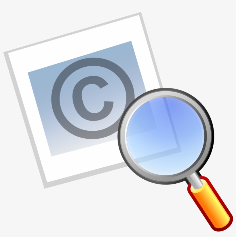 Magnifying Glass Looking At A Copyright Symbol On A - Copyright Icon, transparent png #346730