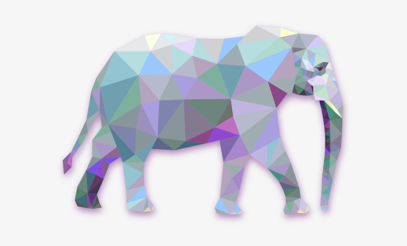 Vector Transparent Stock Geometry Triangle Modern Transprent - Cafepress Elephant Animals 5'x7'area Rug, transparent png #347102