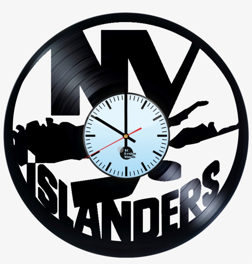 New York Islanders Logo Png Handmade Vinyl Record Wall - Snoopy Vinyl Record Wall Clock Snoopy Lazy Vinyl Record, transparent png #347121