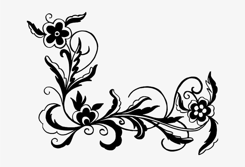 Flowers Vectors Png Transparent Images - Floral Corner Vector Png, transparent png #347188