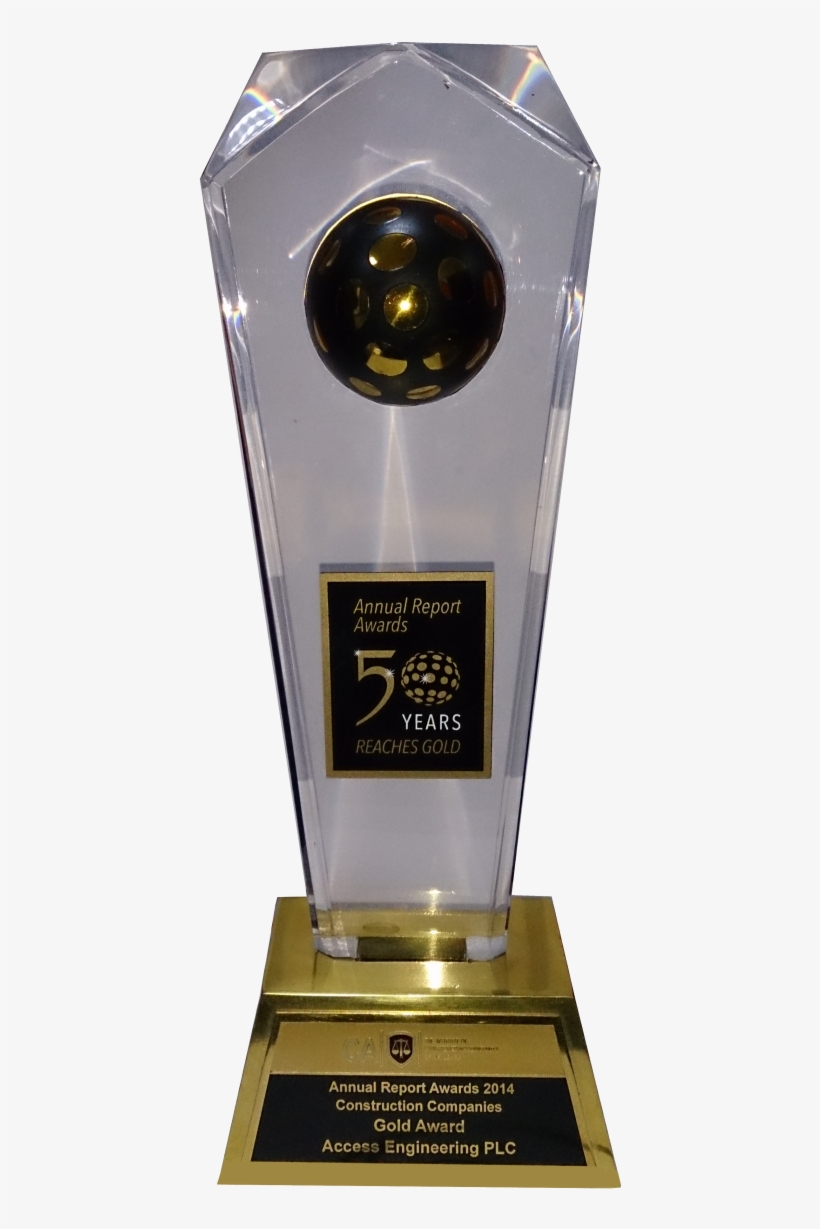 Chartered Accountants Annual Report Awards 2014 Construction - Trophy, transparent png #347245