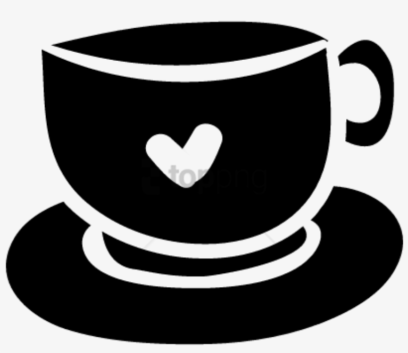 Coffee Cup With Heart Vector - Coffee Cup With Heart, transparent png #347266