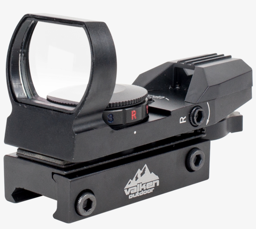 Optics V Tactical Reflex R G B W Weaver Media 1 - Valken Outdoor Red Dot, transparent png #347412