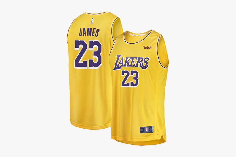 Los Angeles Lakers Lebron James Replica Jersey - Lebron James Lakers Jersey Yellow, transparent png #347963