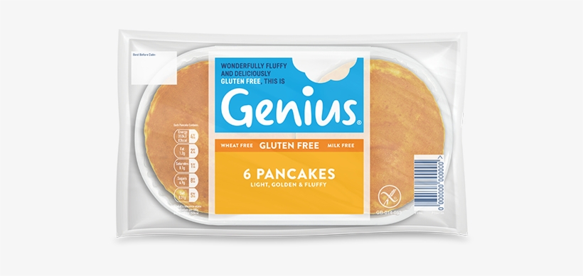 Pancakes 6 Pack - Genius Gluten Free White Rolls, transparent png #348001