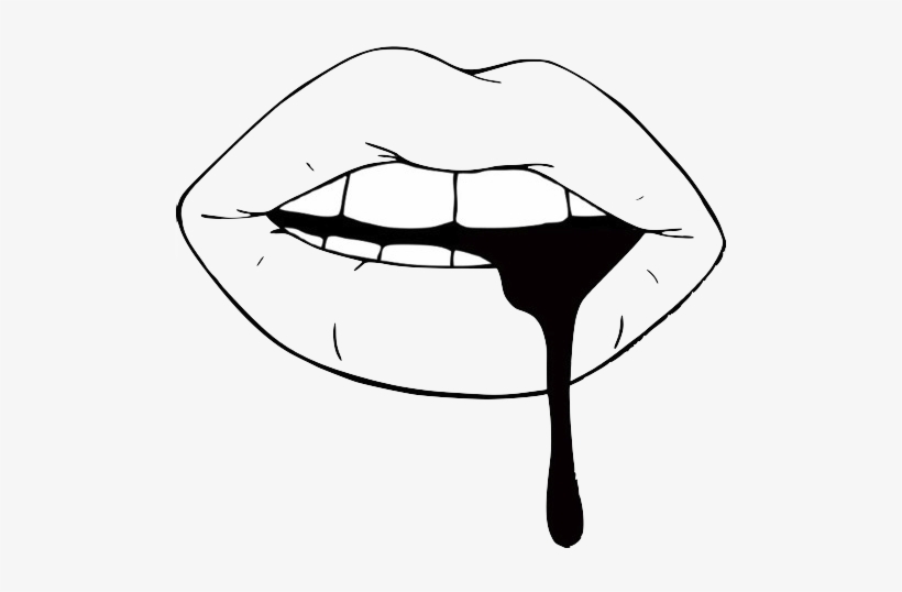 [fancypost Borderwidth=0 - Width - 400px - Height - - Transparents Black And White Lips, transparent png #348025