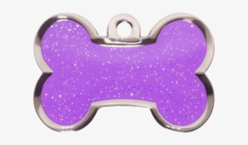 Dog Bone Tag Png - Purple, transparent png #348281