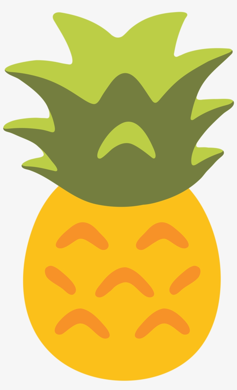 Emoji Clipart Fruit - Pineapple Emoji, transparent png #349034