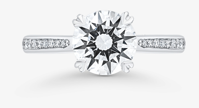 11 01 2076 Solitaire Engagement Ring - Engagement Ring, transparent png #349155