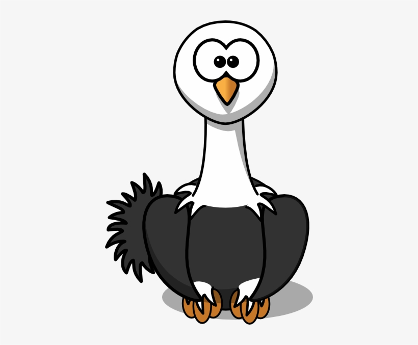 Ostrich With Black Feathers Svg Clip Arts 408 X 597, transparent png #349823