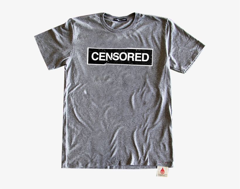 Censored Tee - Active Shirt, transparent png #349936