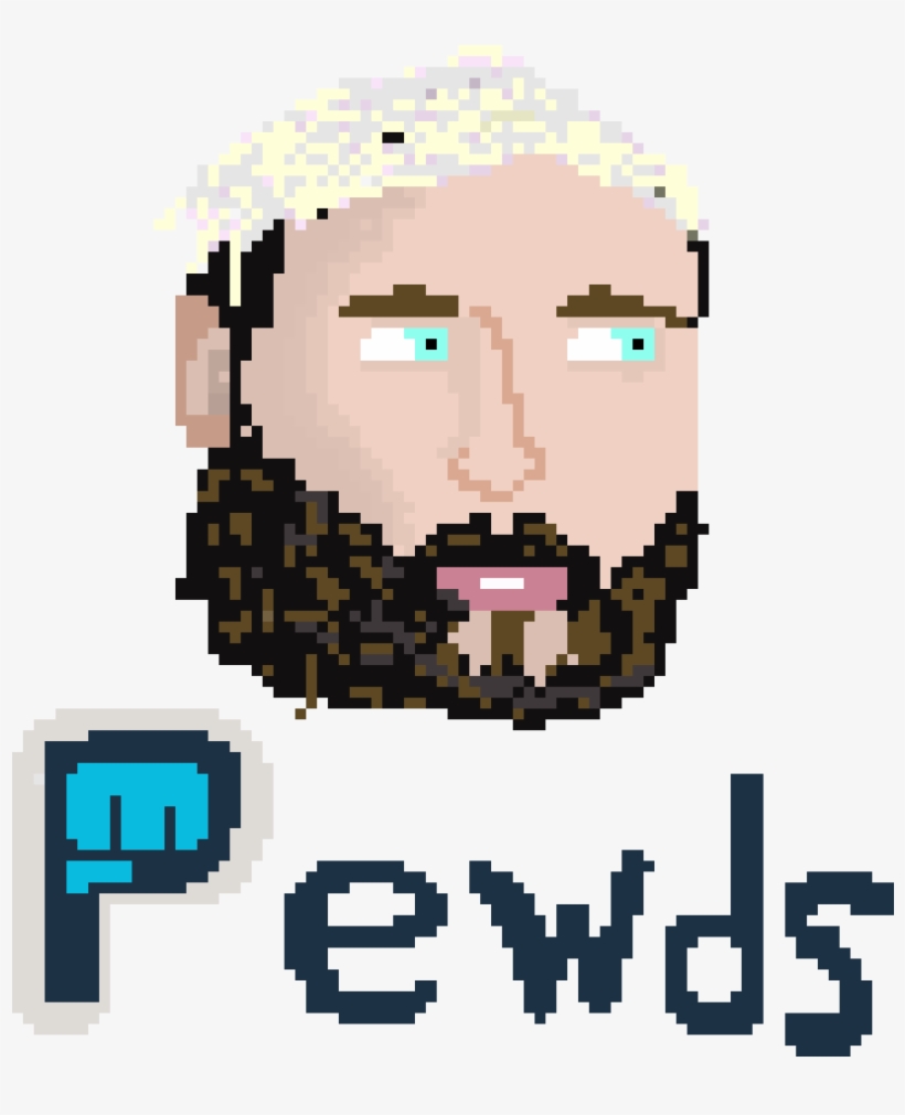 Pewdiepie Pixel Art - Pixel Art, transparent png #349978