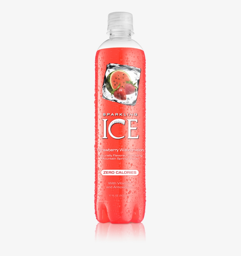 Sparkling Ice Strawberry Watermelon - Ice Sparkling Water Watermelon, transparent png #3400323