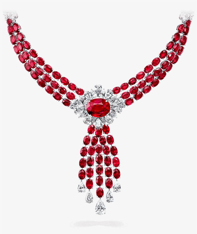 Ruby Is The Birthstone For July And The Gem For The - Graff Ruby And Diamond Necklace, transparent png #3400407