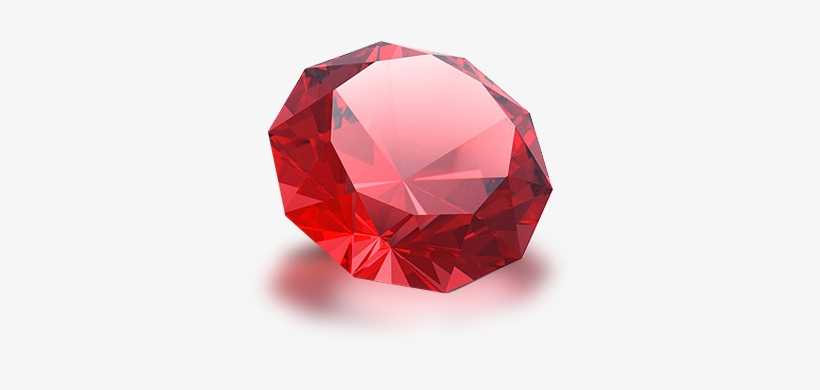 July - Ruby - Red Diamond Clipart, transparent png #3400628