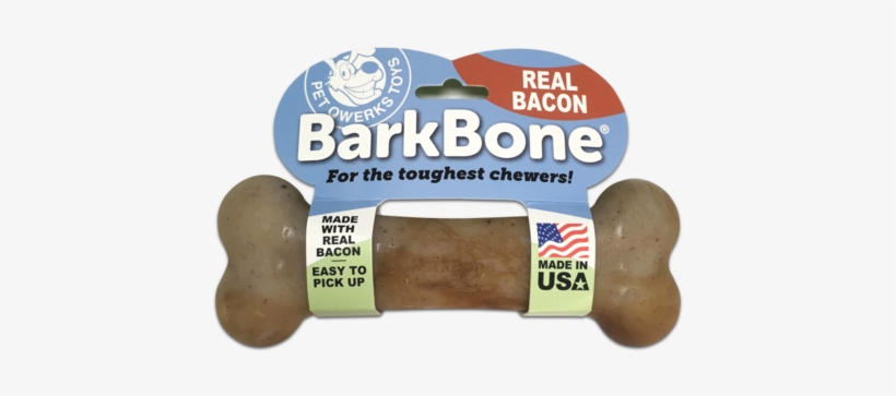 Flavorit Barkbone Large Bacon - Pet Qwerks Bacon Barkbone, transparent png #3400670