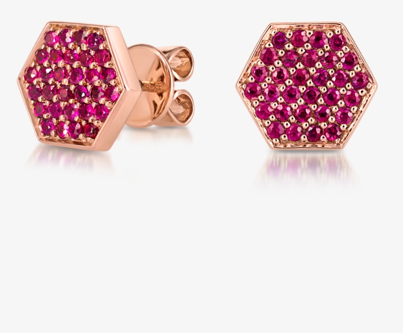 Sen Studs With Rubies - Ruby, transparent png #3400832