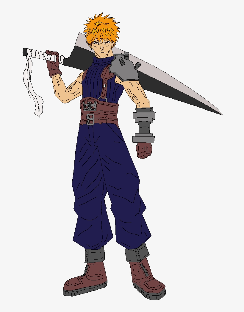 Ichigo Kurosaki Soldier - Final Fantasy Bleach, transparent png #3401162