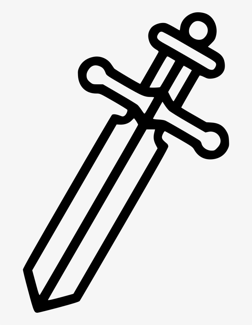 Sword Cross Battle Coop Game Blade Knight Comments - Vector Graphics, transparent png #3401479