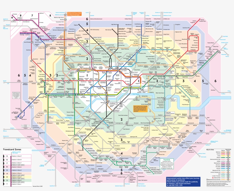 London Metro Map Large Map - London Map With Metro, transparent png #3401650