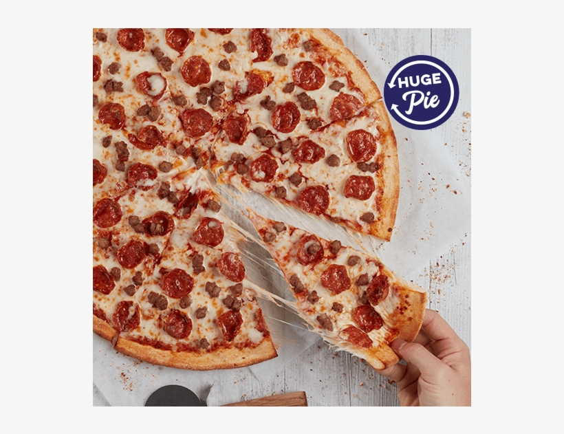 The Big Pepperoni & Sausage - New Yorker Pizza Dominos, transparent png #3401691