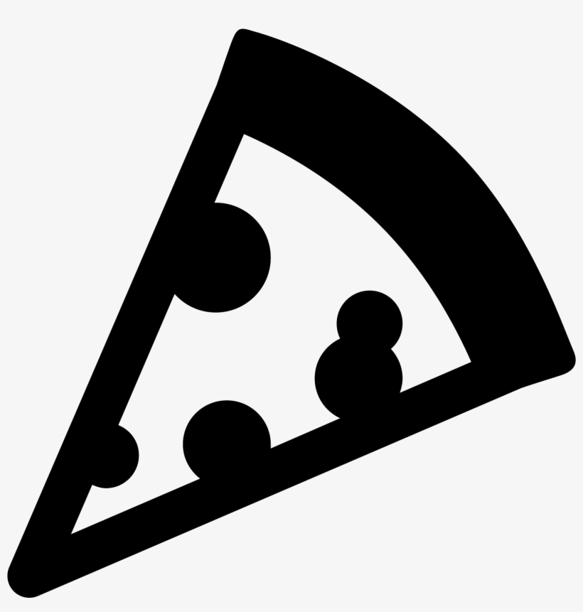 The Pizza Icon Is Shaped Like A Piece Of Pizza - Pizza .icon, transparent png #3402213