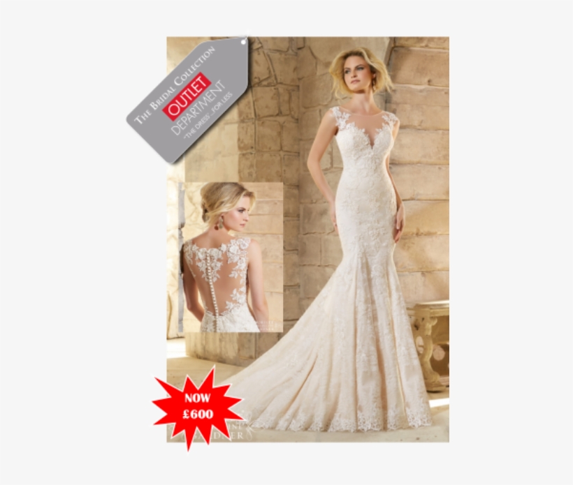 Outlet Gowns Are Constantly Sold And Added But Here - Vestido De Novia En Torchon, transparent png #3402618