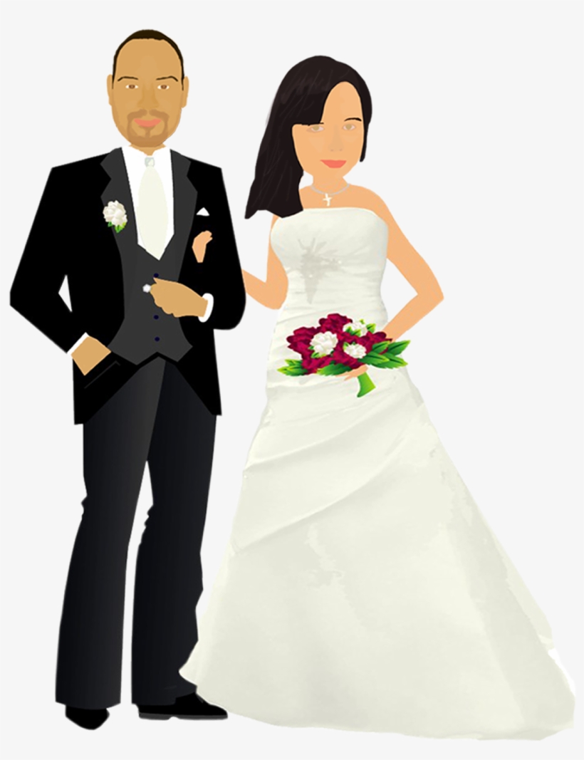 Cartoon Wedding Dress Png - Wedding, transparent png #3402641