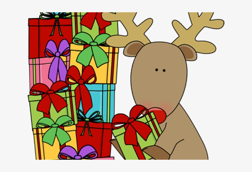 Sankt Ren Mit Geschenk-wunderlicher Karte, transparent png #3402883