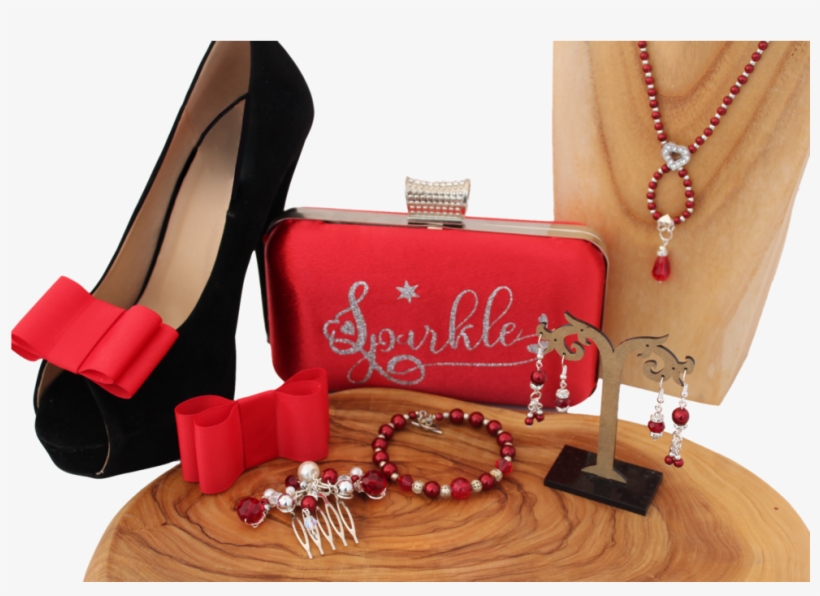 Red And Silver Party Accessories - Red, transparent png #3403085