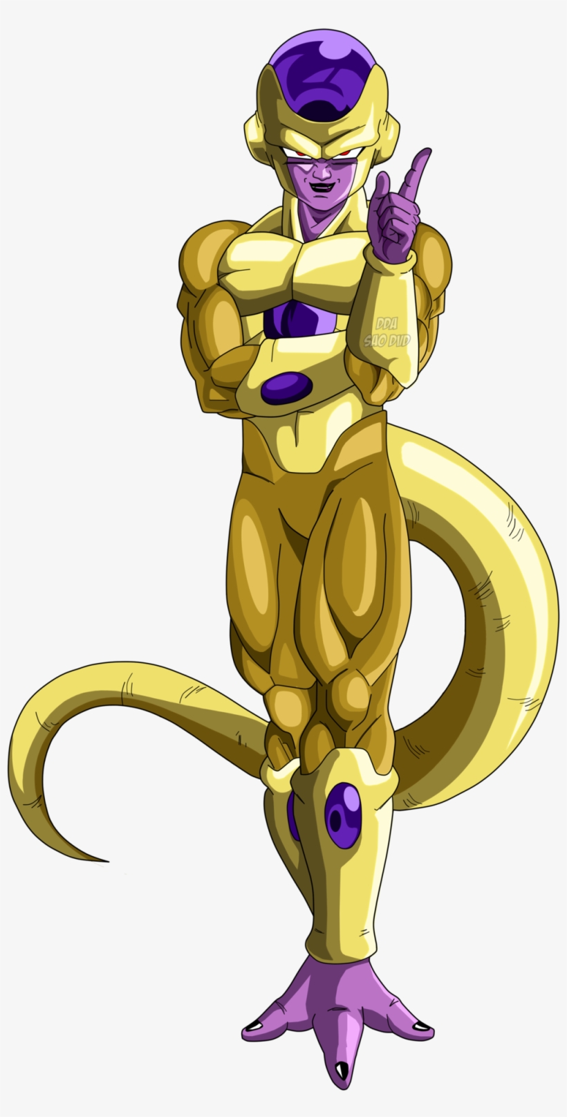 Golden Freezer Render By Saodvd-d8ufe1m - Golden Frieza Png, transparent png #3403417