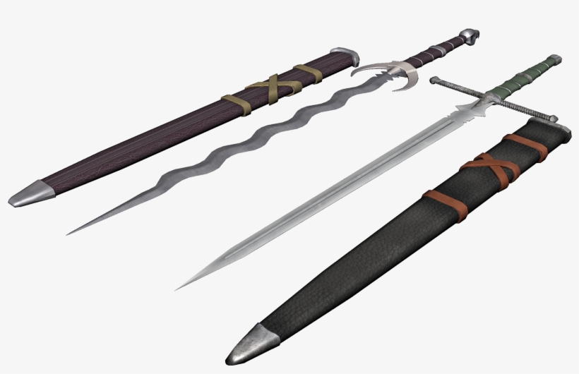 Just A Couple Of Swords I Designed Based Off The Popular - Dagger, transparent png #3403628