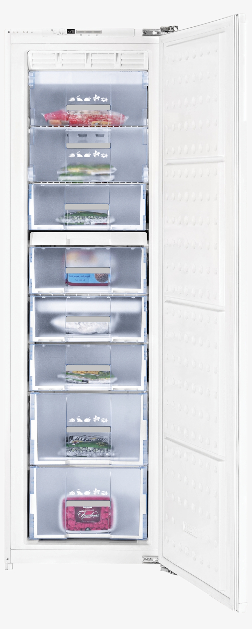 Click To Zoom - Beko Fbi5850 Built-in Upright Freezer - 54 Cm - 196, transparent png #3403650