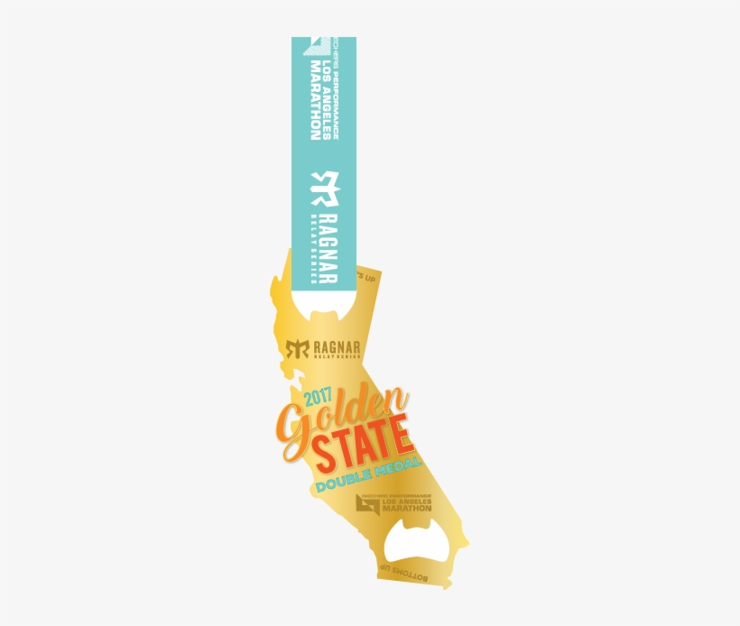 Golden State Double Medal - Poster, transparent png #3403694