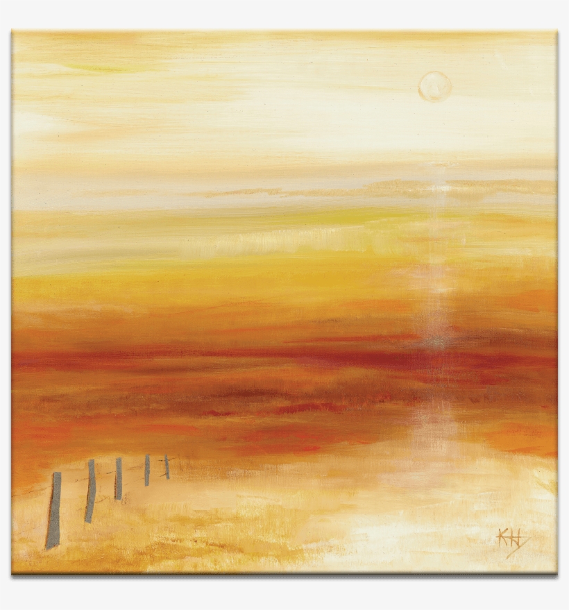 Outback Sunrise - Latitude Run 'outback Sunrise' Print On Canvas, Orange, transparent png #3404075