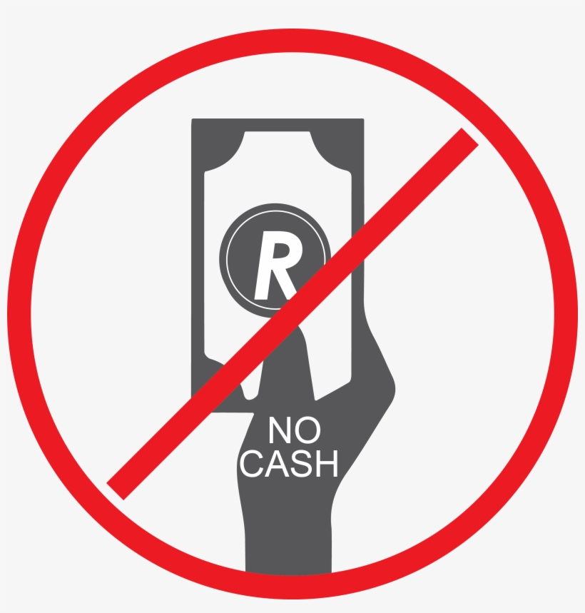 No Cash Event Cards Only Sign 220x220 - No Cash, transparent png #3404446