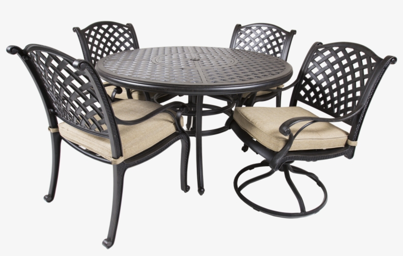 Comfort Care Cc03b-jr Cast Aluminum Armless Weave Outdoor, transparent png #3404583