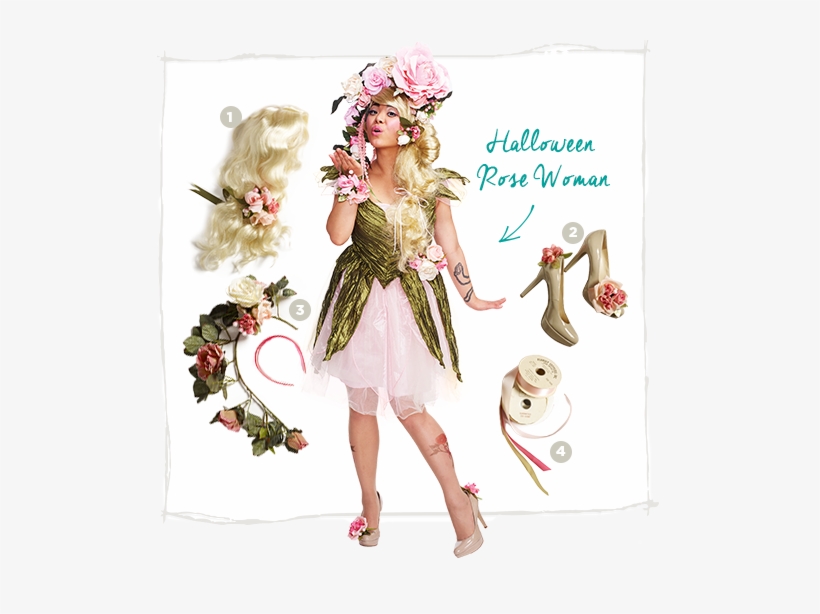 Rose Woman Costume - Costumes Ideas For Women, transparent png #3405393