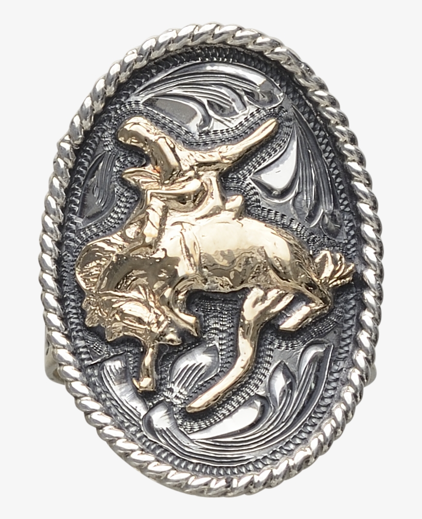 14k Gold Fill Bronc Matilda Sterling Silver Ring - Sterling Silver, transparent png #3405958