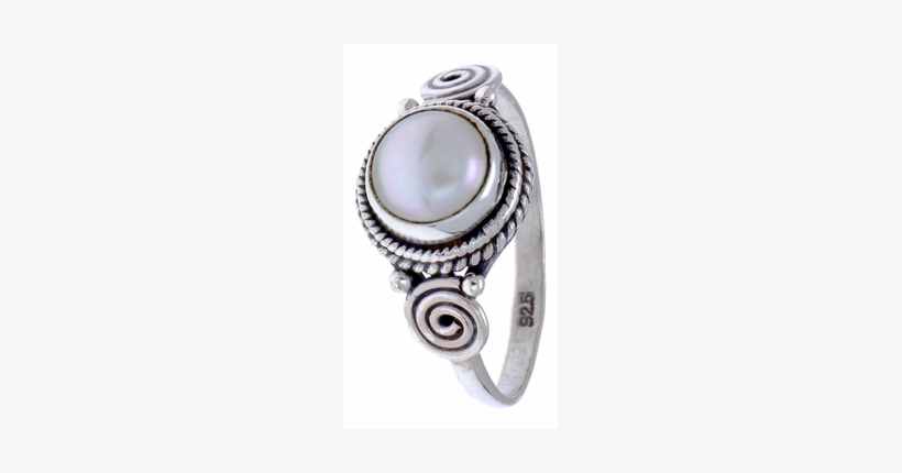 Silver Rings Pearl Ropes Spirals Circles Round White - Silberringe Perle Seile Spiralen Kreise Rund Weiß Punkte, transparent png #3406021