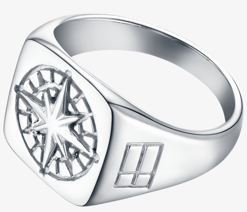 Compass Signature - Silver Ring - Northern Legacy Compass Signature Ring Silver, transparent png #3406093