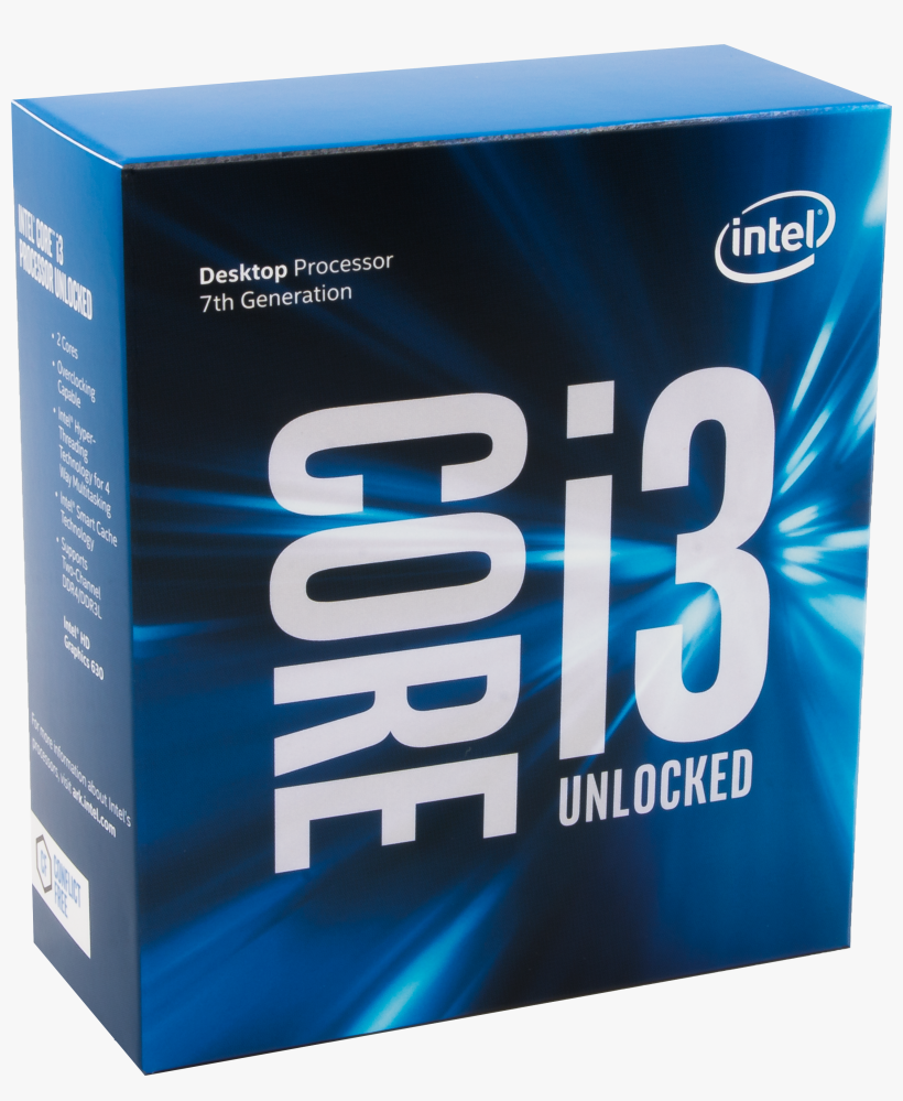 7th Gen Intel Core I3 Unlocked Box - Core I3 Coffee Lake, transparent png #3406216