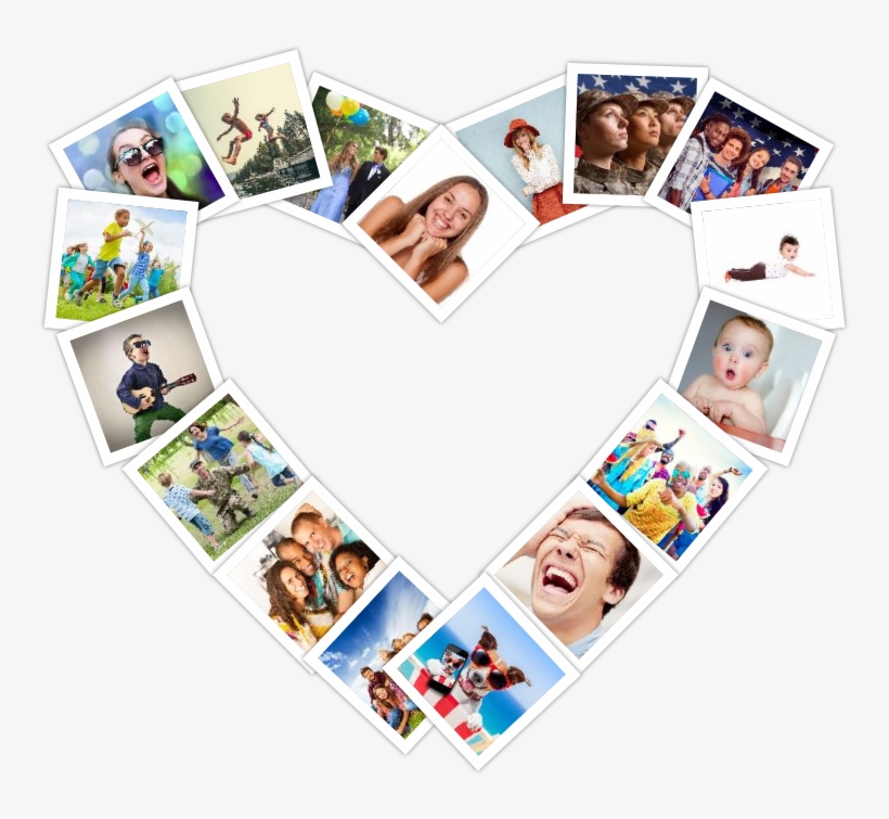 Heart Photo Collage Png, transparent png #3406833